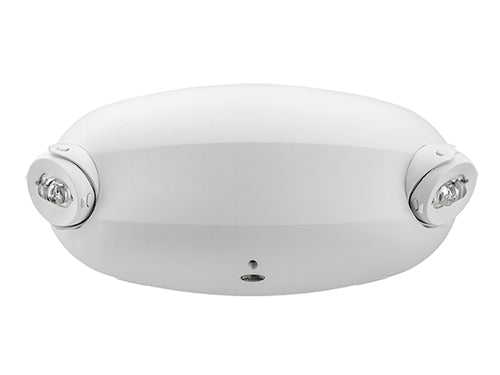 Lithonia ELM2L UVOLT LTP M12 LED Emergency Light White Thermoplastic 2 Adjustable Lamp Heads 2.4 Watts Battery Backup