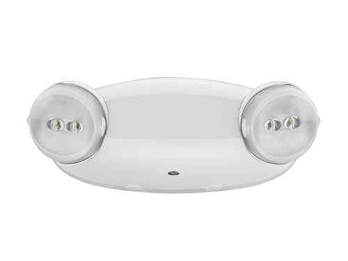Lithonia ELMLT W LP06VS LTP EHO LED Emergency Light White Thermoplastic 2 Adjustable Lamp Heads 10.8 Watts Battery Backup