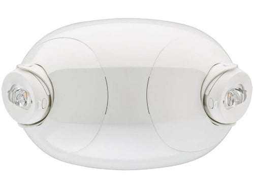 Lithonia ELMRE LP220L T M12 Quantum LED Thermoplastic Emergency Light, 110 lumen, 1.2 watt, Linear Pattern, Twin, Aimable