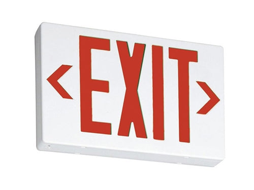Lithonia EXR LED M6 LED Exit Sign White Thermoplastic Single Face Red Letters