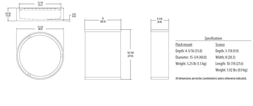 Lithonia FMABFL 16 20830 F21 M4 24 Watts 1609 Lumens LED Indoor Ceiling 16 inches Round Flush Mount Tan Finish 4000K