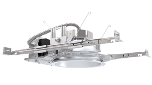 Lithonia LDN6 40/25 LO6 AR LSS 277 EZ1 NPS80EZ 6" Round LED Downlight, 4000K, 2500 Lumens, Clear Semi-Specular Trim, 277V, 0-10V eldoLED Driver, nLight Dimming Pack Controls