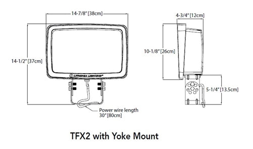 Lithonia TFX2 LED 50K MVOLT IS DDBXD LED Flood Lighting 13,200 lumens, 5000K Slipfitter Mount, Dark Bronze