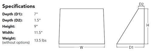 Lithonia WDGE2 LED P3SW 40K 80CRI VF MVOLT SRM NLTAIR2 PIR E20WC DDBXD LED Wall Sconce Precision Refractive Optic, P3SW Package, 4000K, 80CRI, Visual Comfort Forward Throw Dist, 120-277V, Surface Mount Bracket, Embedded Wireless Controls