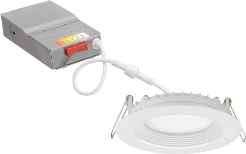 Lithonia WF4 REG SWW5 90CRI MW M6 4" Wafer-Thin Housing-Free LED Downlight, Switchable 2700K-5000K, 90 CRI, Matte White