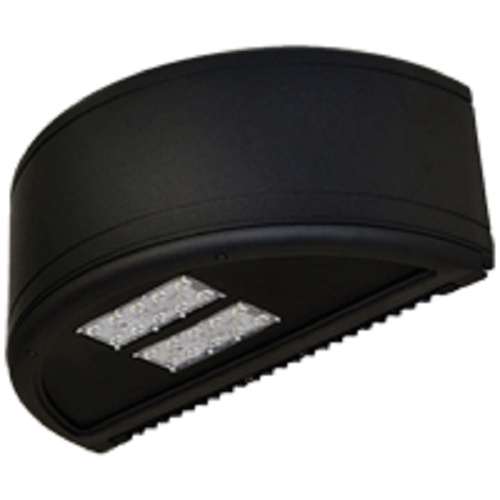 Lithonia WSR LED 2 10A700/50K SR3 240 DBLBXD 47W LED Architectural Wall Sconce, Two Engines, 20 LEDs, 700mA, 5000K, Type III Distribution, 240V, Surface Mount, Textured Black Finish