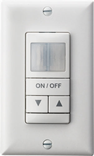 Lithonia WSX PDT D SA WH Dimming Occupancy Sensor Wall Switch, Dual Technology Detection Mode, Manual On, 120-277V, White