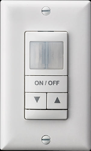 Lithonia WSX PDT 2P 2SA WH Dual Relay Occupancy Sensor Wall Switch, Both Poles Vacancy, 120-277 VAC, White