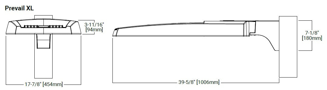 Lumark PRVS-XL-C150-UNV-T4 285W Discreet LED Area Lighting, 6 LEDs, 41100 Lumens, 120-277V, Type IV Distribution