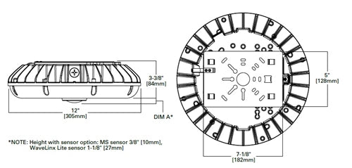 Lumark RPGC25S 60W Parking Garage and Canopy Light, 120-277V