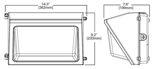 Lumark WPMLED07B 30W LED Wallpack, 120-277V, 70 CRI, 4000K