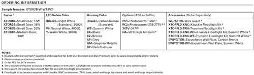 Lumark XTOR1B-W-BK 12W Crosstour LED Wallpack, Small Door, 4000K Color Temperature, Black