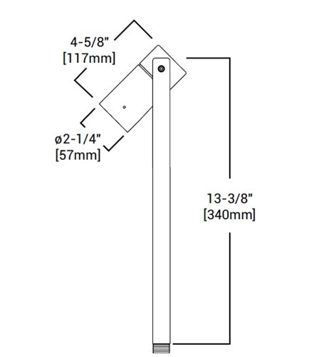 Lumiere 206-50MR16-12-BZ 50W Cambria Landscape Light, One Lamp Head, Halogen MR16, GU5.3 Base , 12V, Bronze