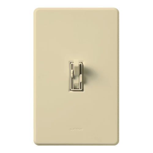 Lutron AY2-LSFQH-IV Ariadni 300W & 1.5A Single Pole Incandescent / Halogen Dimmer and 3-Speed Fan Control in Ivory