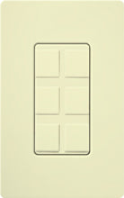 Lutron CA-6PF-AL Claro Field Customizable Multi Port Frame in Almond