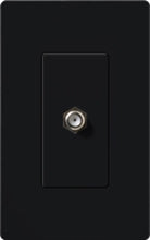 Lutron CA-CJ-BL Claro Single Cable Jack in Black