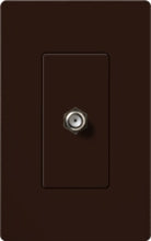 Lutron CA-CJ-BR Claro Single Cable Jack in Brown