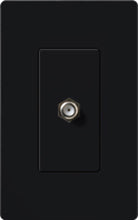 Lutron CA-CJH-BL Claro Single Cable Jack in Black