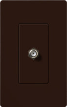 Lutron CA-CJH-BR Claro Single Cable Jack in Brown
