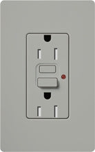 Lutron CAR-15-GFTR-GR Claro Tamper Resistant 15A GFCI Receptacle in Gray (Replaced by CAR-15-GFST-GR)