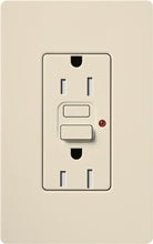 Lutron CAR-15-GFTR-LA Claro Tamper Resistant 15A GFCI Receptacle in Light Almond (Replaced by CAR-15-GFST-LA)