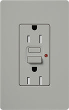 Lutron CAR-15-GFTRH-GR Claro Tamper Resistant 15A GFCI Receptacle in Gray (Replaced by CAR-15-GFST-GR)