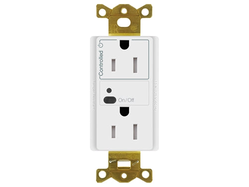 Lutron Vive CAR2S-15-DTR-WH 15A Duplex Wireless Receptacle