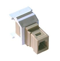 Lutron CON-1F-MTRJ-WH Connector, Fiber Jack MT-RJ Feed Through in White