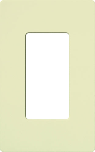 Lutron CW-1-AL Claro Screwless Wallplate 1 Gang in Almond