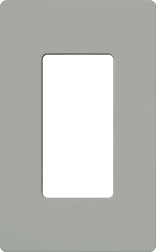Lutron CW-1-GR Claro Screwless Wallplate 1 Gang in Gray