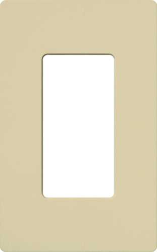 Lutron CW-1-IV Claro Screwless Wallplate 1 Gang in Ivory