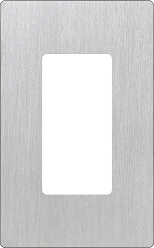 Lutron CW-1-SS Claro Screwless Wallplate 1 Gang in Stainless Steel