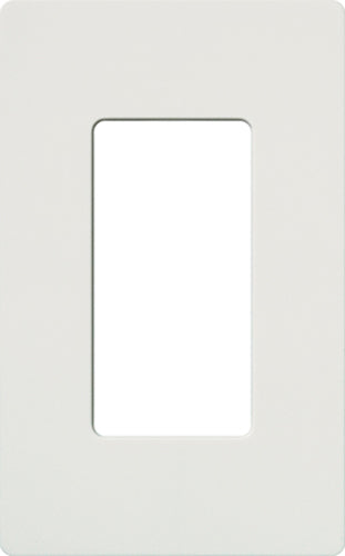 Lutron CW-1-WH Claro Screwless Wallplate 1 Gang in White