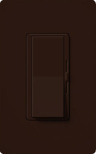 Lutron DVLV-600P-BR Diva 600VA, 500W Magnetic Low Voltage Single Pole Dimmer in Brown