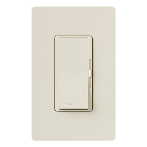 Lutron DVRP-253P-LA Diva 250W Dimmable LED or CFL, 500W Incandescent/Halogen, 500W ELVWith Halogen, Single Pole / 3-Way Reverse-Phase Dimmer in Light Almond