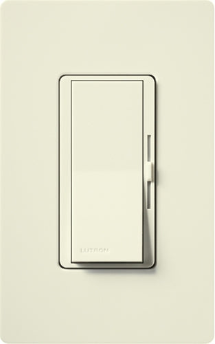 Lutron DVSCCL-153P-BI Diva Satin 600W Incandescent, 150W CFL or LED Single Pole / 3-Way Dimmer in Biscuit