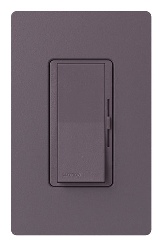 Lutron DVSCRP-253P-PL Diva 250W Dimmable LED or CFL, 500W Incandescent/Halogen, 500W ELVWith Halogen, Single Pole / 3-Way Reverse-Phase Dimmer in Plum