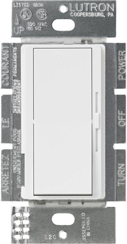 Lutron DVSTV-453P-WH Diva 450W CFL or LED 3.75 A 120 V / 1.62A 277V Single Pole / 3-Way Dimmer in White