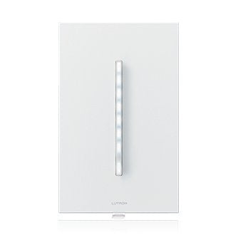 Lutron GTJ-5NEM-WH Grafik T RF Technology 500W Electronic Low Voltage/ Incandescent/ Halogen, 250W LED, 300W MLV, 400VA Fluorescent/ Lutron Hi-Lume A-Series LTE LED Driver, Neutral Wire Required, Single Pole / Multi Location Dimmer, in White