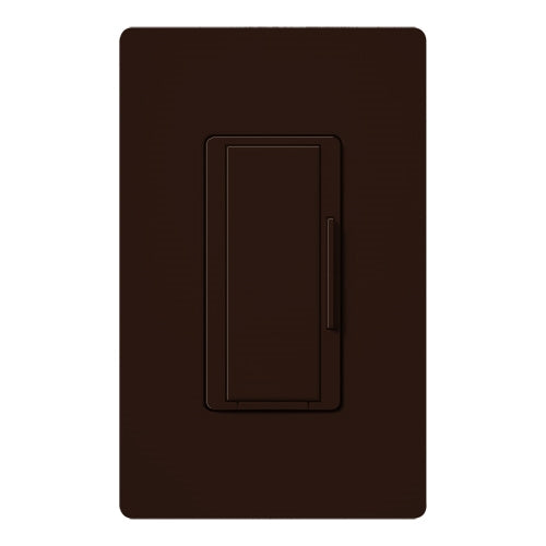 Lutron HQA-RD-277-BR HomeWorks QS RF Maestro 277V Companion Remote Dimmer for Use With -F6AN-DV Only, Matte Finish, Brown