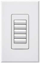 Lutron HQRA-W5B-GR HomeWorks QS RF seeTouch Architectural 5-Button Keypad, Matte Finish, in Sienna