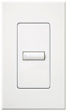 Lutron HQWA-W1BI-BL HomeWorks QS Wired seeTouch Architectural 1-Button Keypad, Insert Style, Matte Finish, in Black