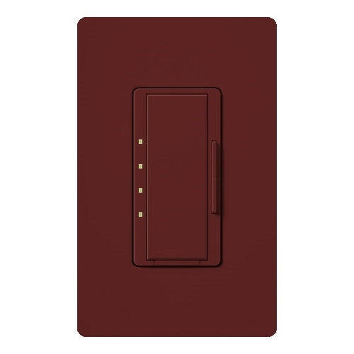 Lutron HWD-2ANF-MR HomeWorks QS Wired Maestro 2A Neutral Fan Speed Control, Neutral Wire Required, in Merlot
