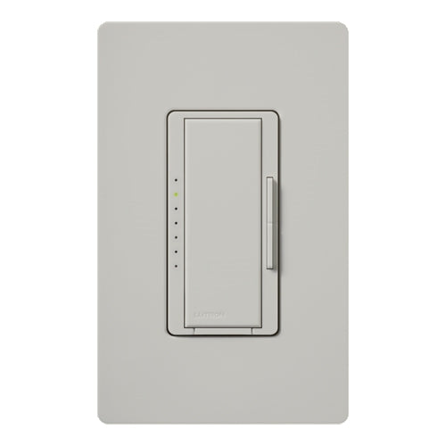 Lutron HWD-6ND-PD HomeWorks QS Wired Maestro 150W LED or 600W Incandescent or 450W Magnetic Low Voltage Single Pole / Multi Location Dimmer, Neutral Wire Required, in Palladium