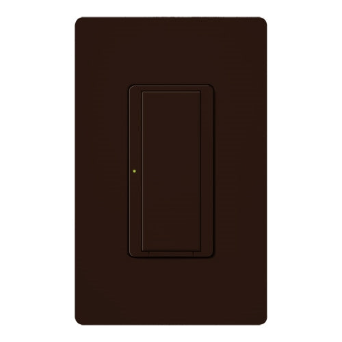 Lutron HWD-8ANS-BR HomeWorks QS Wired Maestro 8A Lighting or 5.8A Motor Single Pole / 3 Way / Multi Location Neutral Electronic Switch, in Brown