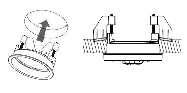 Lutron L-CRMK-WH Recess Mount for Wireless Ceiling Mount Sensor