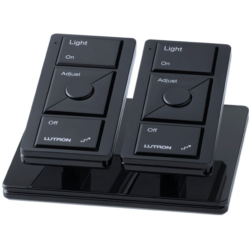 Lutron L-PED2-BL Pico Wireless Control Double Pedestal in Black