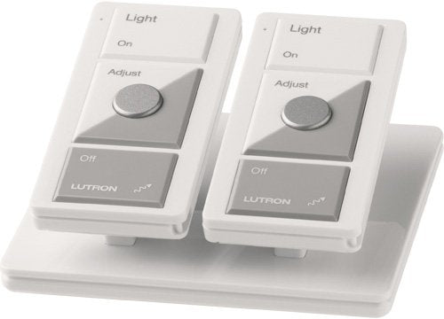 Lutron L-PED2-WH Pico Wireless Control Double Pedestal in White