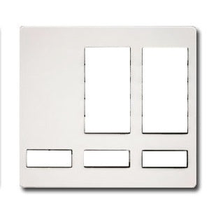 Lutron LFK-T10RL-WH-E HomeWorks RF Large Button Tabletop 10-button with Raise/Lower, Engraved, Faceplate Kit only in White