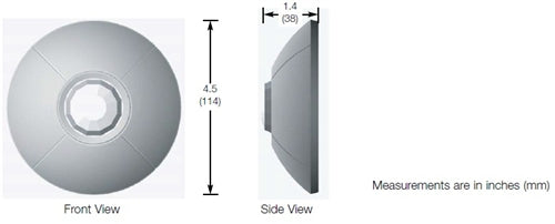 Lutron LOS-CIR-450-WH Ceiling Mount Passive Infrared Sensor, 450 sq ft Coverage and 360 deg Field of View